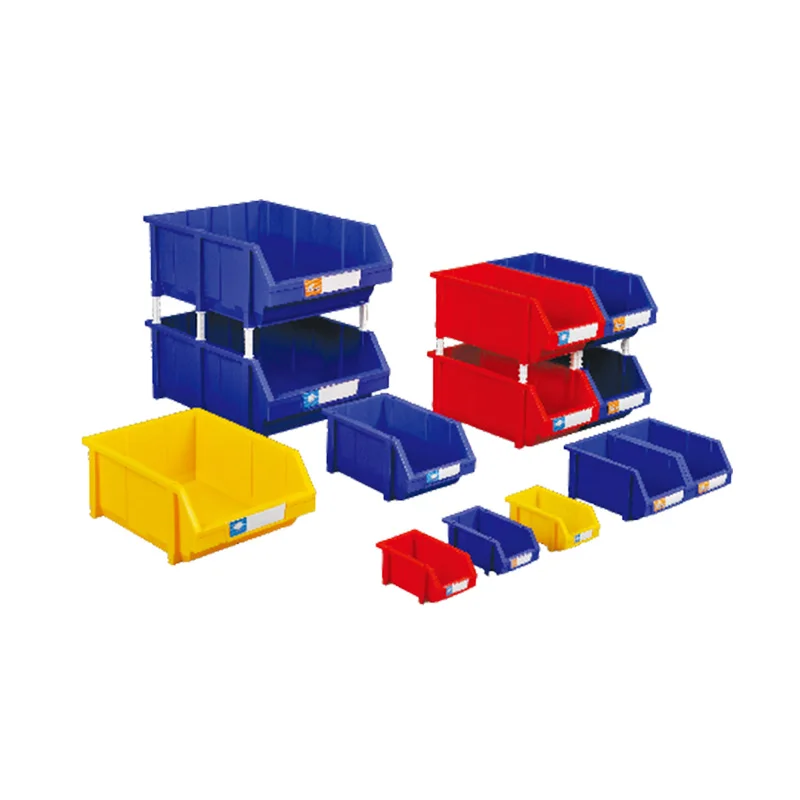 Industrial Plastic Stackable Shelf Bins 600 x 400 x 350 Picking Work Bin Box Design for Small Part Storage in Warehouses