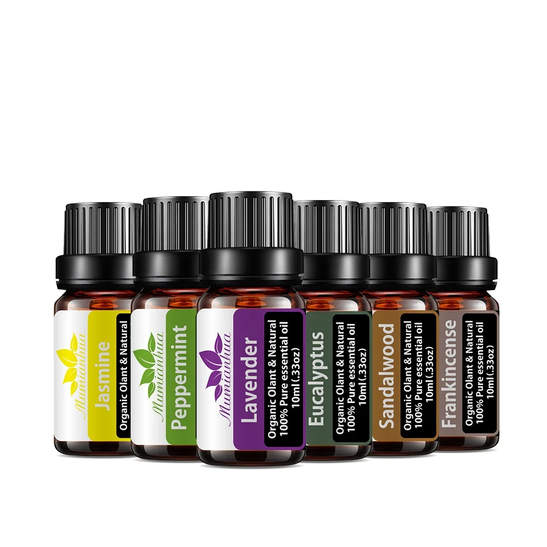 10ml Lavender Vanilla Essential Oil Diffuser Pure Natural Tea Tree Essential Oils Rose Sandalwood Ylang Ylang Shea Butter Oil