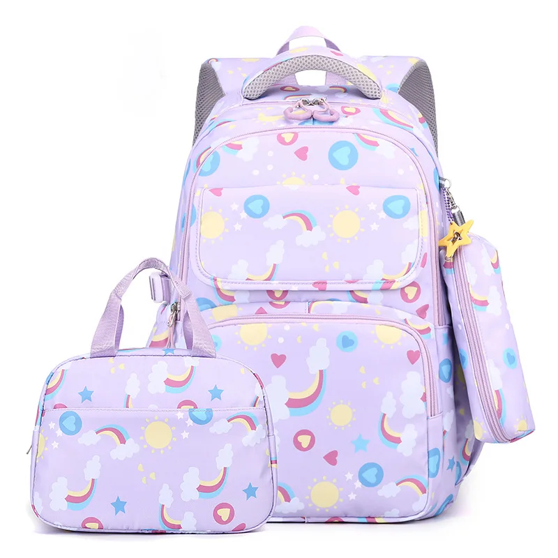 Kids School Bags Set Boys Girls Bookbags with Lunch Bag and Pencil Case College Teenagers School Backpacks 3 Sets