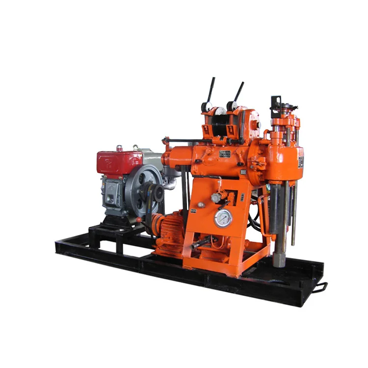100m Deep Portable Hydraulic Water Well Rotary Drilling Rig /borehole Water Well Drilling Machine With Electric Start