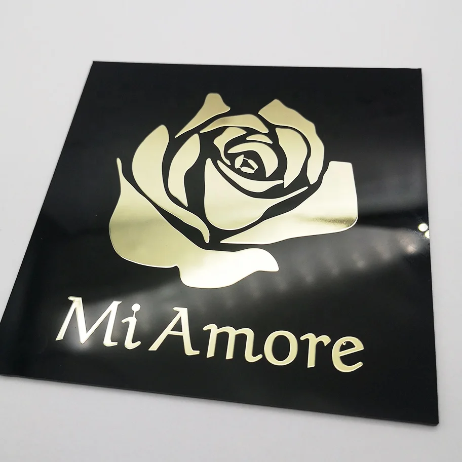 custom thin gold/silver 3d metal plate transfer adhesive electroforming car/hangbag nickel logo label sticker
