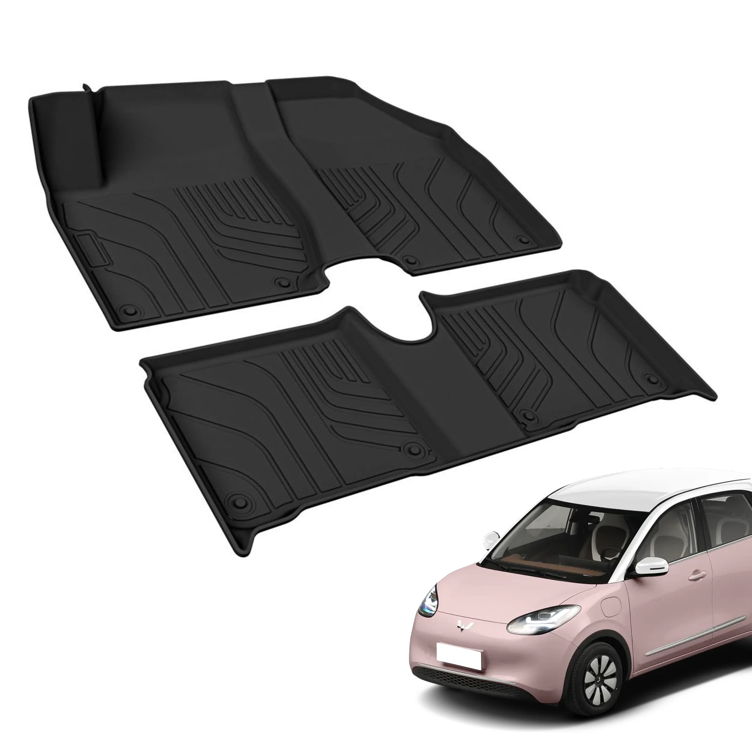 Manufacturers Auto Parts Car Interior Accessories Durable Car Floor Mat 3D TPE Custom Car Mat For Wuling Binggo
