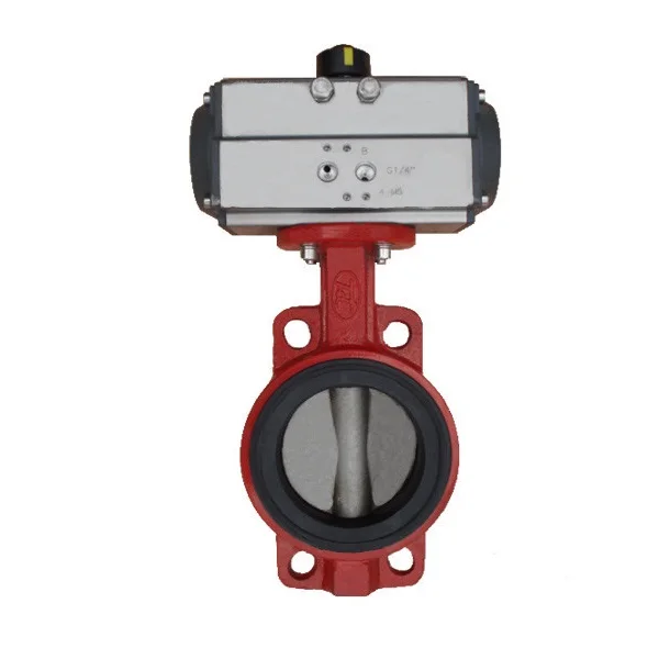 304 body disc seat pneumatic control actuator electric butterfly valve