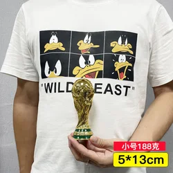 Wholesale Custom Metal Resin Trophy 37cm World Sports Football Soccer Trophy Cup Model 2023 Metal Award Trophy