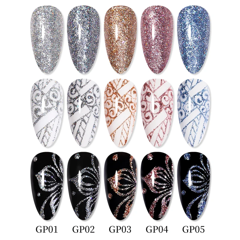  BORN PRETTY 5g Super Shining Glitter UV Gel Nail Art Soak Off