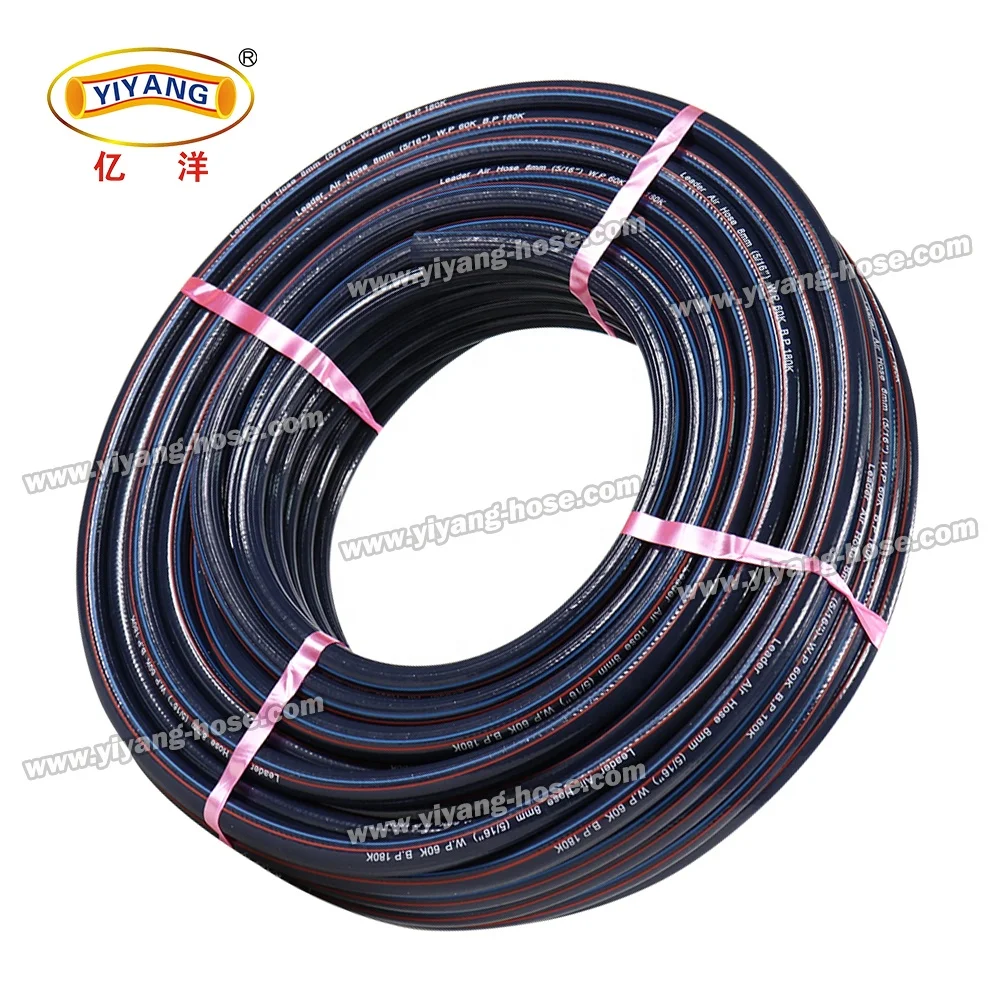Excellent Chemical Resistance Flexible PVC Five Layers Type High Pressure Air Oxygen Compressor Hose For Manufacturing