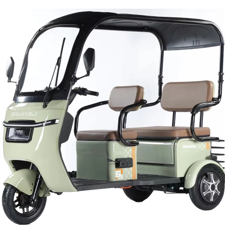 China supplier factory wholesale 60V 72V 1000W battery operated trike electric passenger tricycle with roof