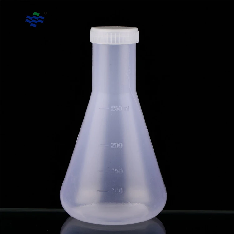Laboratory 125ml Erlenmeyer Flasks Plastic for General Laboratory Mixing, Preparation and Storage