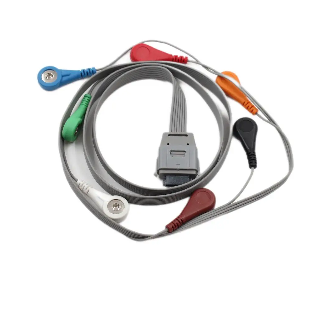 Plinma compatible with Biomedical 10 leads IEC snap cable  medical supplier best Direct-connect Holter ECG cable