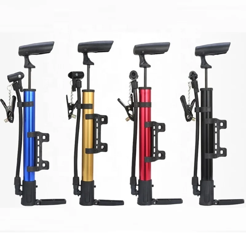 Mini Bike Pump Portable Frame Air Ball Pump Inflator High Pressure Bicycle Pump Fits Presta & Schrader