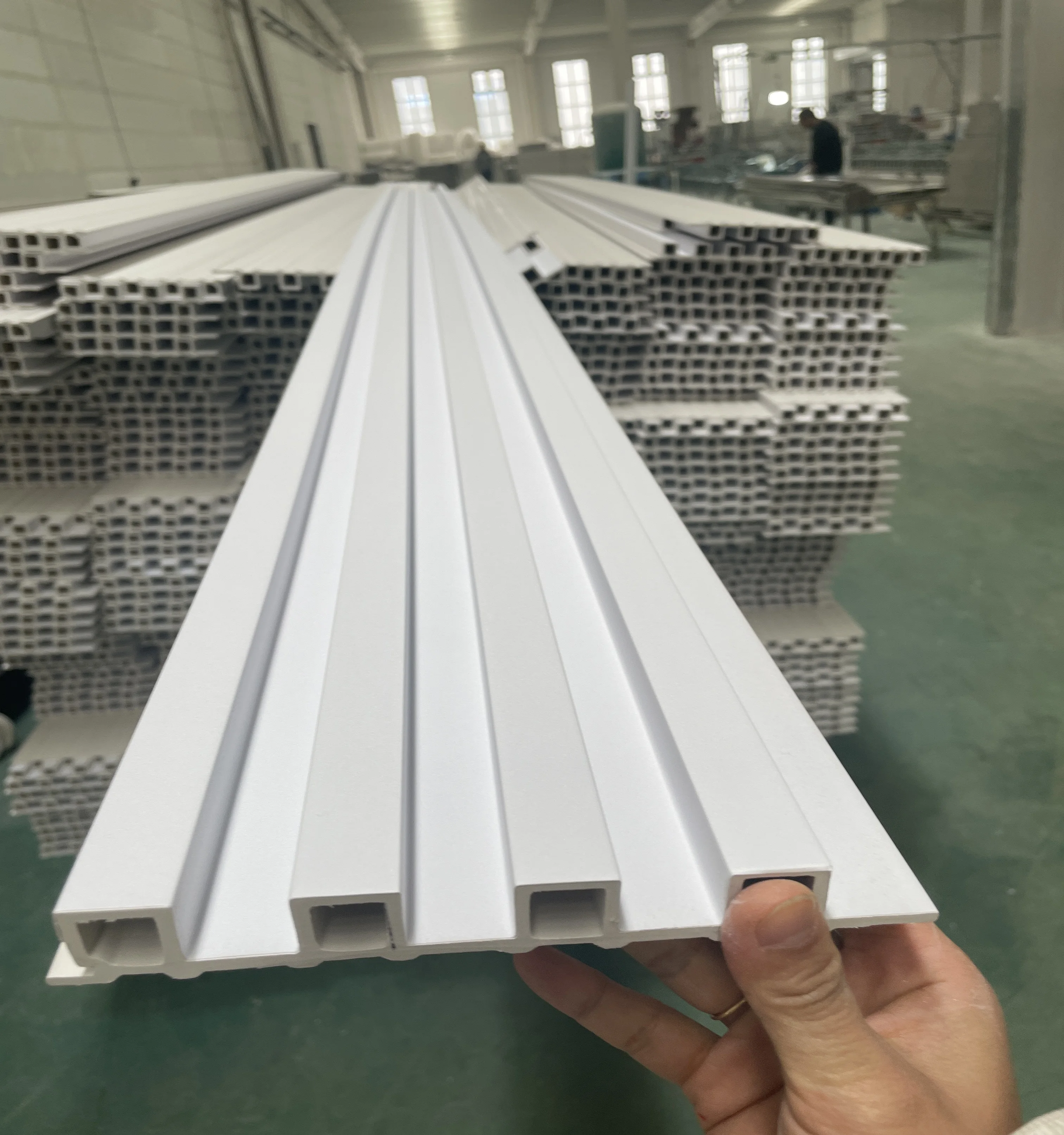 Деревянные зерна ПВХ WPC стеновые панели пластиковые