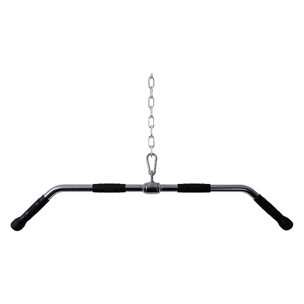 steel pull rubber grip rope down bar workout bar home weight pulley system gym muscle strength fitness training body exercises