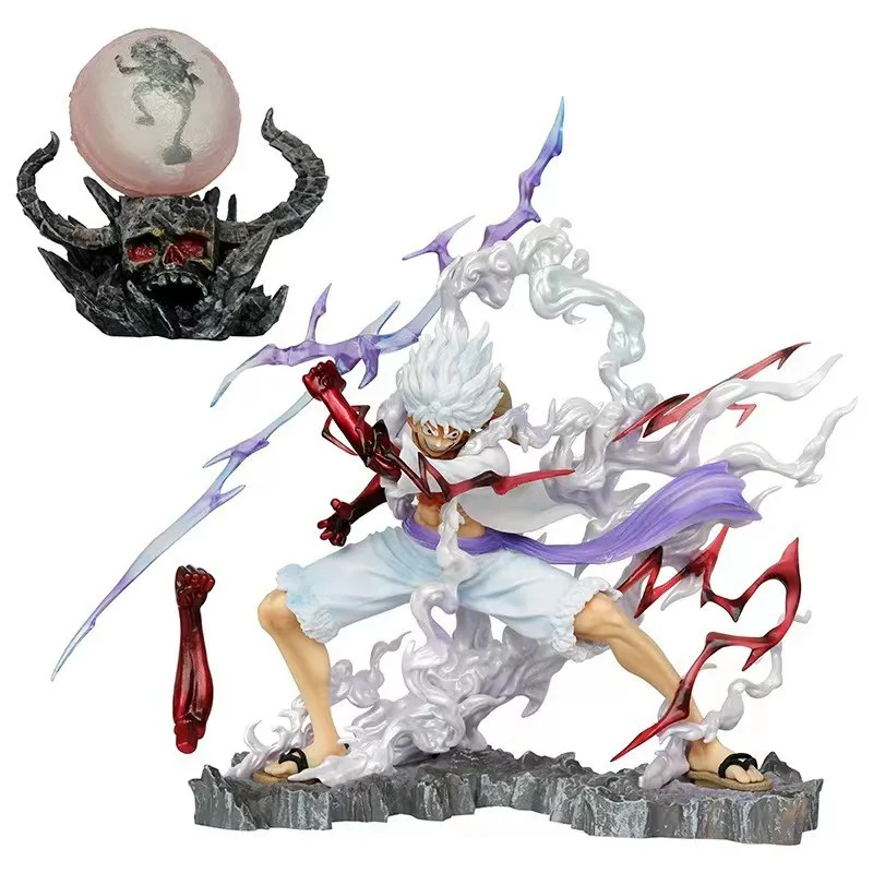One Pieced Action Figure GK Grasp the power for five levels, Nika can emit light, lightning, and five levels of road flying