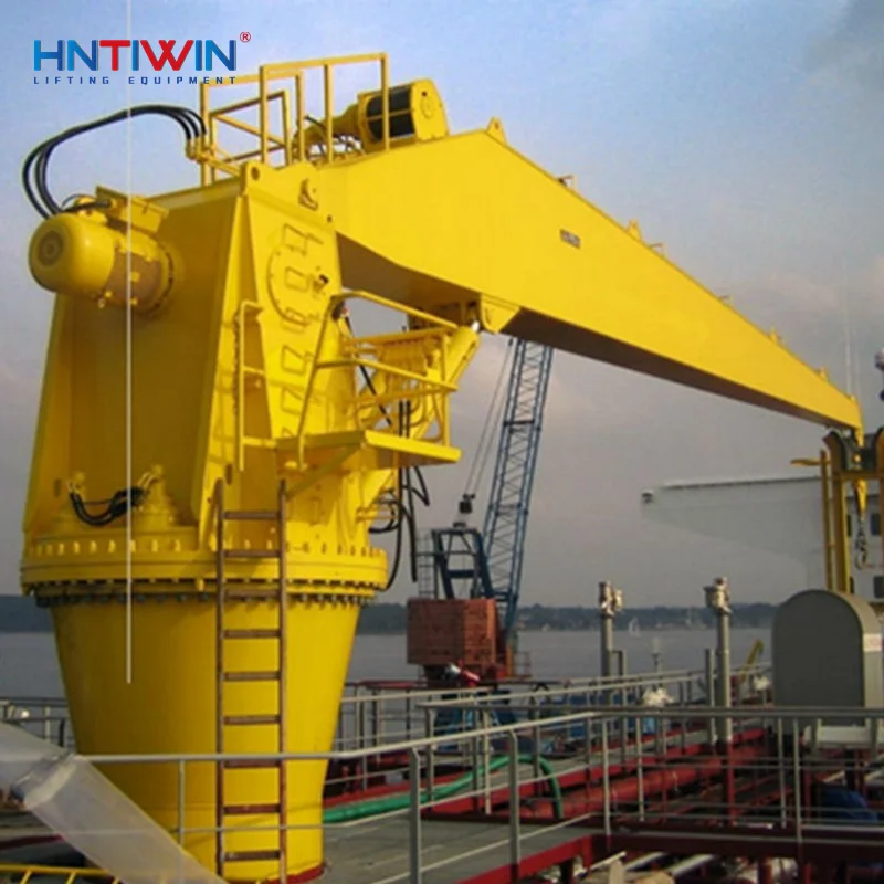 High quality hydraulic fixed boom marine crane lift