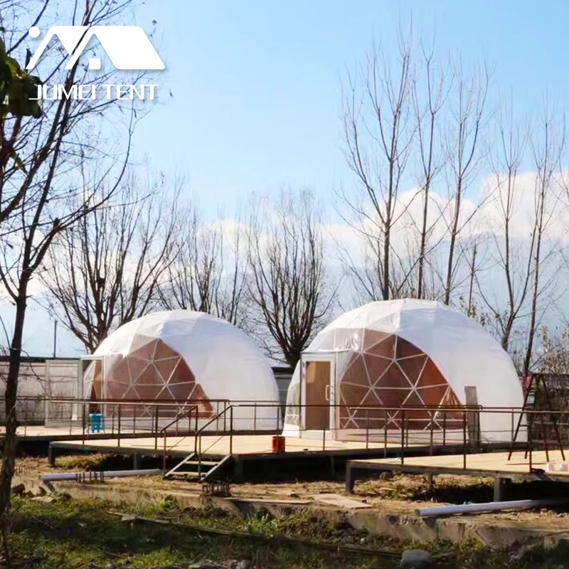 Outdoor House Domos Transparent PVC Geodesic Dome Tents Glamping