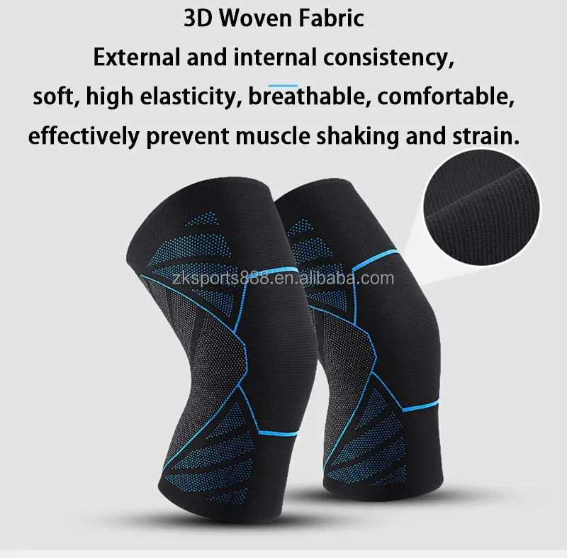 Fitness Neoprene Weight Lifting Gym Stiff Custom Knee Sleeve Brace For Power Lifting