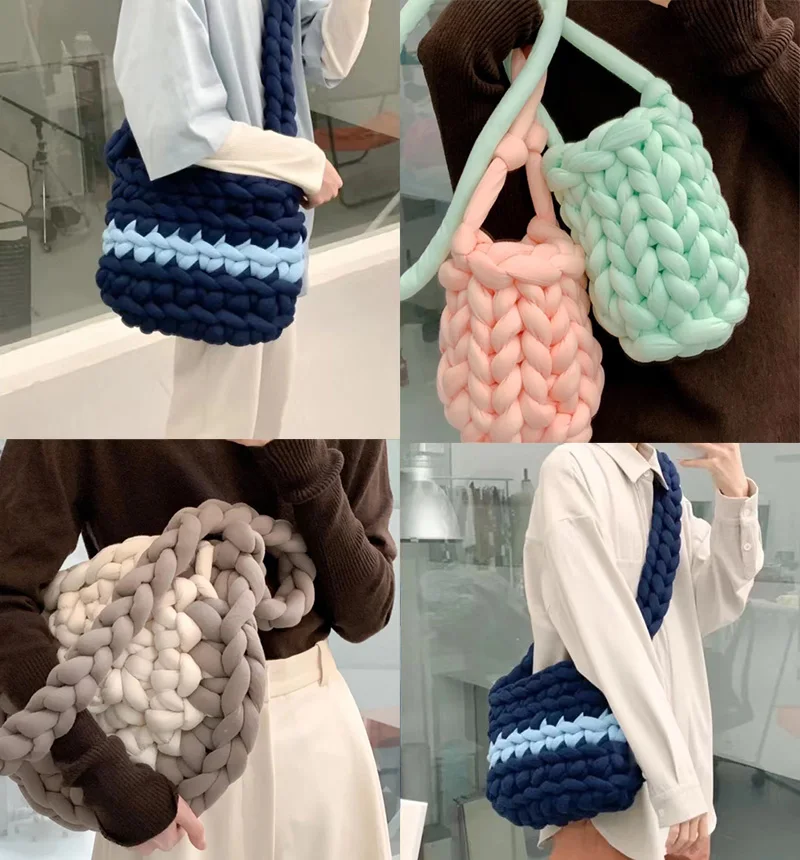 250g Polyester Bulky Crochet Blanket Hand Dyed Fluffy Super Thick Chunky Chenille Yarn