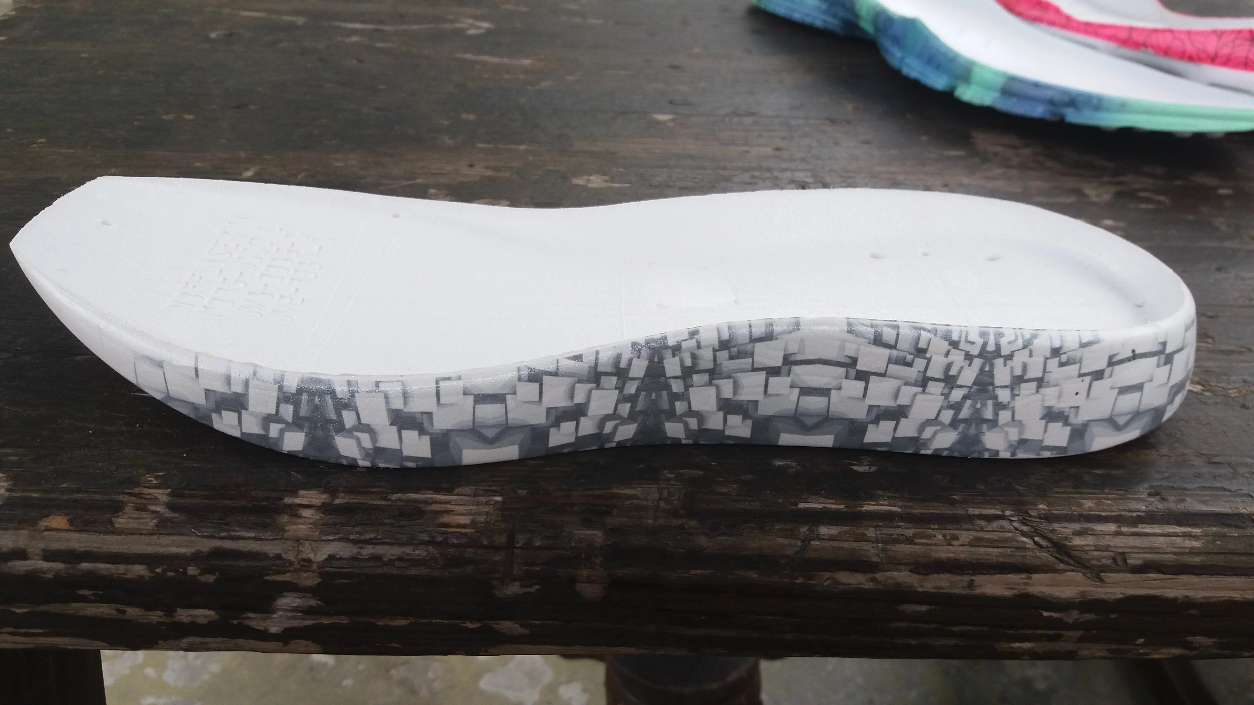 Customize color sole t EVA TPR Outs custom  EVA painting shoe outsole