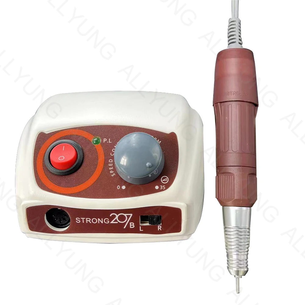 Strong 207B Manicure Electric Nail Drill Machine 35000 Rpm Micromotor Nail Salon Equipment