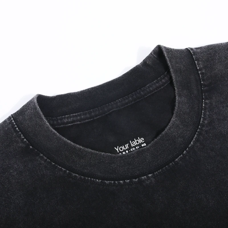 Ready to ship Wholesale Men Acid Wash T shirt Streetwear hip hop stone 100% cotton t shirts