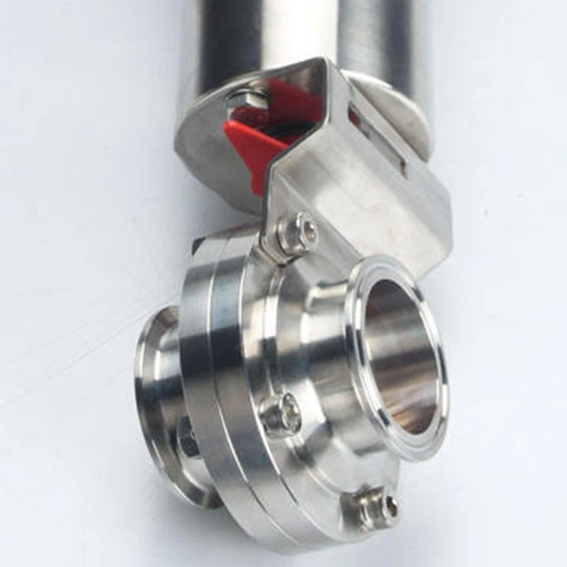 Smart C-Top Control Head Box 304 Stainless Steel Pneumatic Butterfly Valve With Pneumatic Actuator