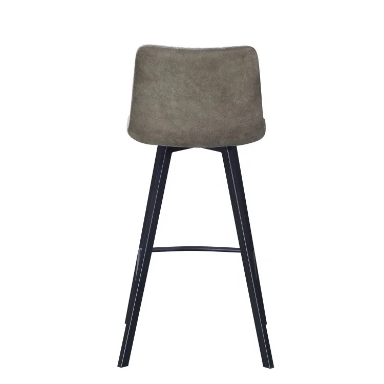 Modern Luxury Metal Nordic Kitchen High Bar Chairs Contoured Back Bar Stool For Bar Table Home Furniture