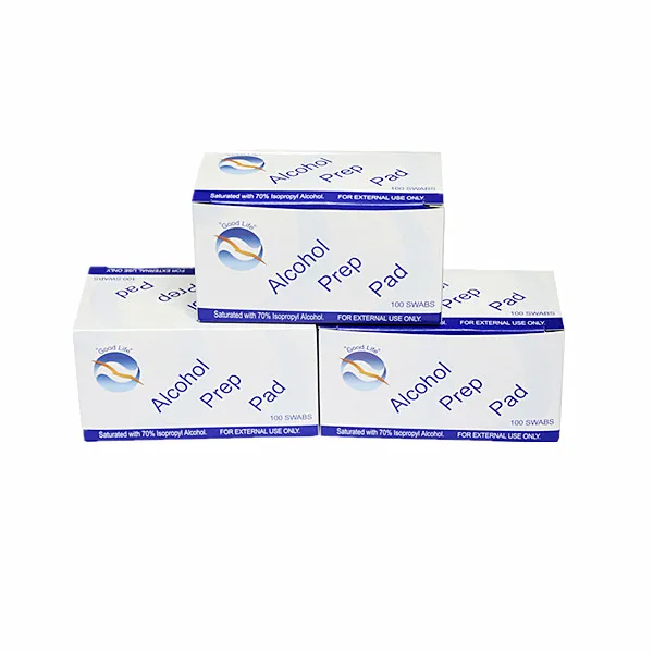 OEM Medical 70% Isopropyl Alcohol non-woven swabs factory price daily cleaning CE approved
