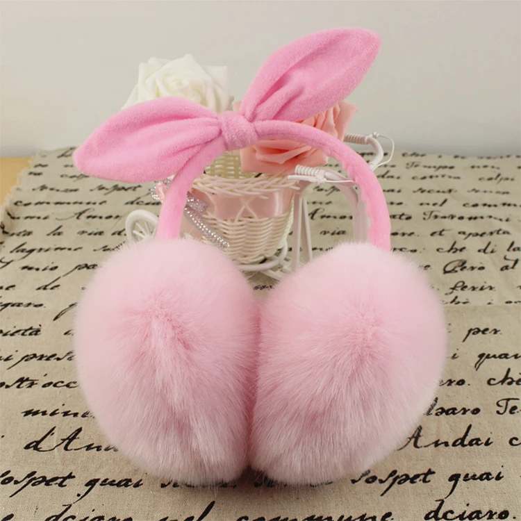 Модные милые Дизайнерские теплые наушники для девочек