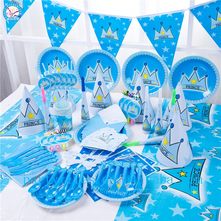 90 Pieces Custom Disposable Tableware Set Birthday Party Supplies Party in a Box