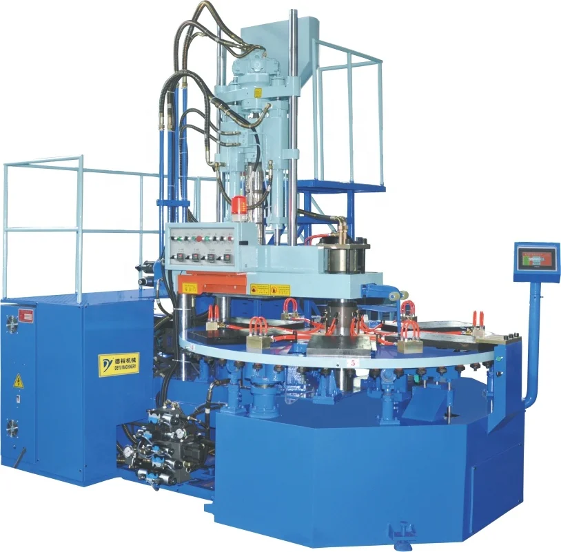 Машина для литья под давлением с шестью станциями вертикального типа подошвы для обуви из ТПУ