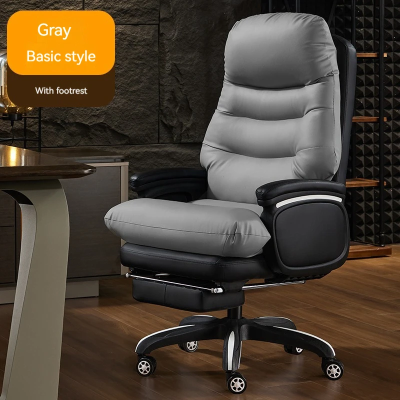 new luxury cheap footrest high back leather executive boss sleeping computer chair reclining swivel ergonomic office chair