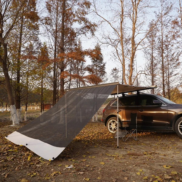 Yescamp car retractable 4x4 awning tents sunblocker with side walls camping car accessories