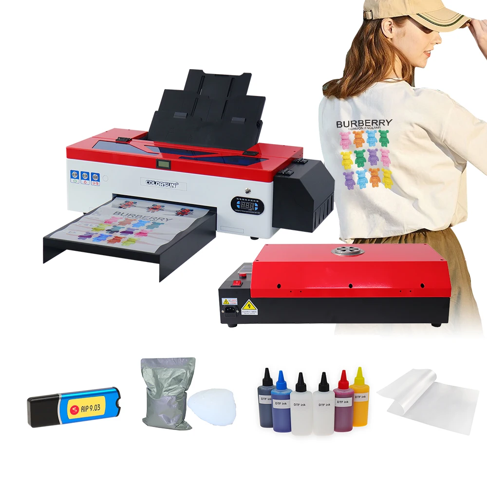 Принтер Colorsun A3 L1800C Dtf, машина для печати на футболках DTF, рулонная печатная машина с ПЭТ пленкой (1600318733807)