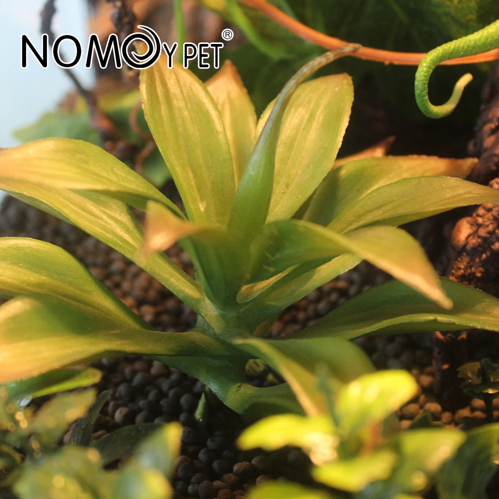 NOMOY PET wholesale hot sale simulation plant artificial leaves for reptile aquarium decoration NFF-21