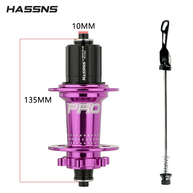 Customized Hassns Pro7 QR Rear Hub 36 Holes 4 Bearings For MTB
