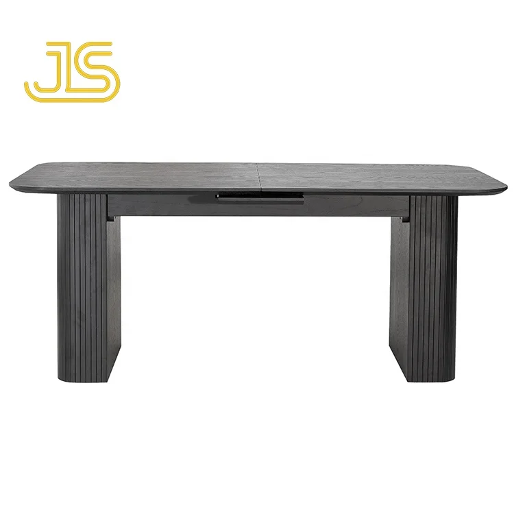Jinsong New Style Rock Plate Mechanism Adjustable Length Extending Kitchen Dining Luxury Design Metal Tables