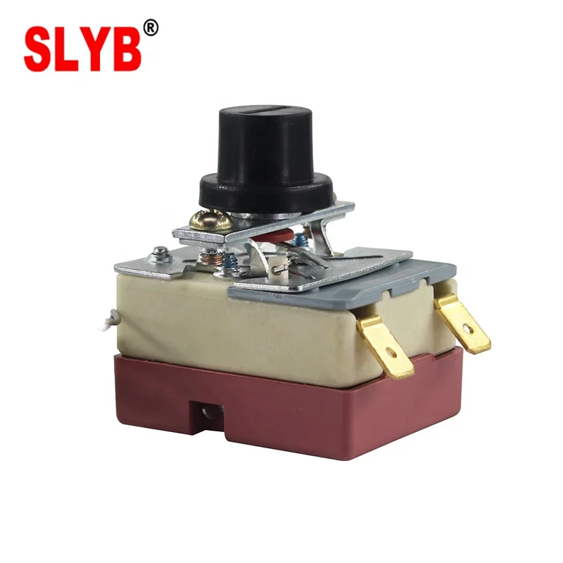 Egg Incubator Gas Geyser Oven Knob Iron Ceramic AC Heating Capillary Manual Reset Thermostat WHD-220EM 220Deg for Incubator