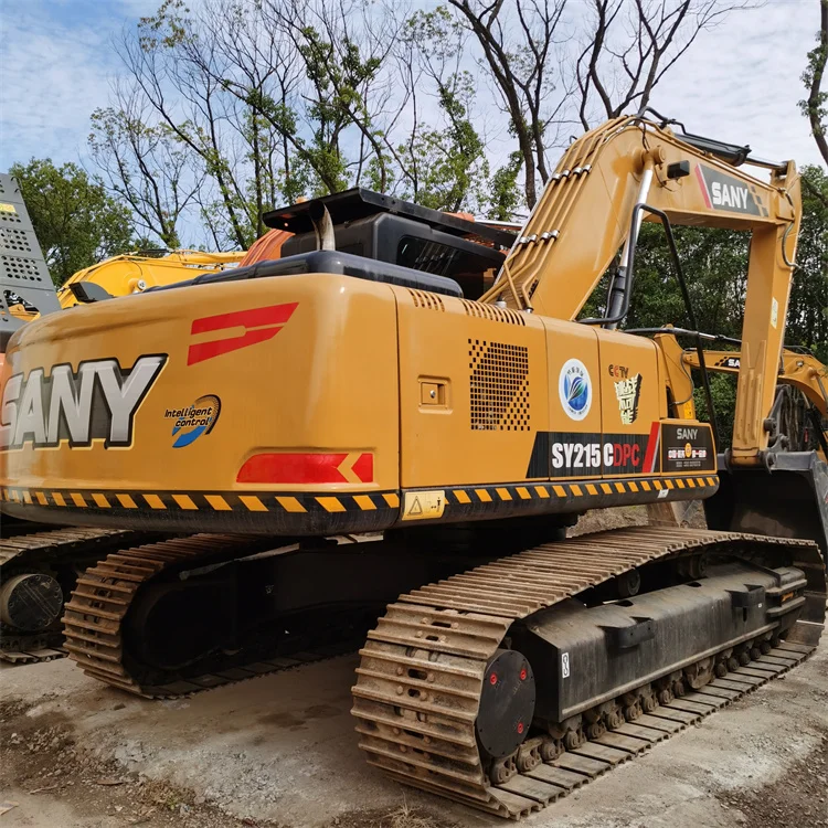 Используемые Гусеничные экскаваторы 21t SANY SY215 сделано в Китае высокая мощность легкое обслуживание производительность Строительная техника Dubai