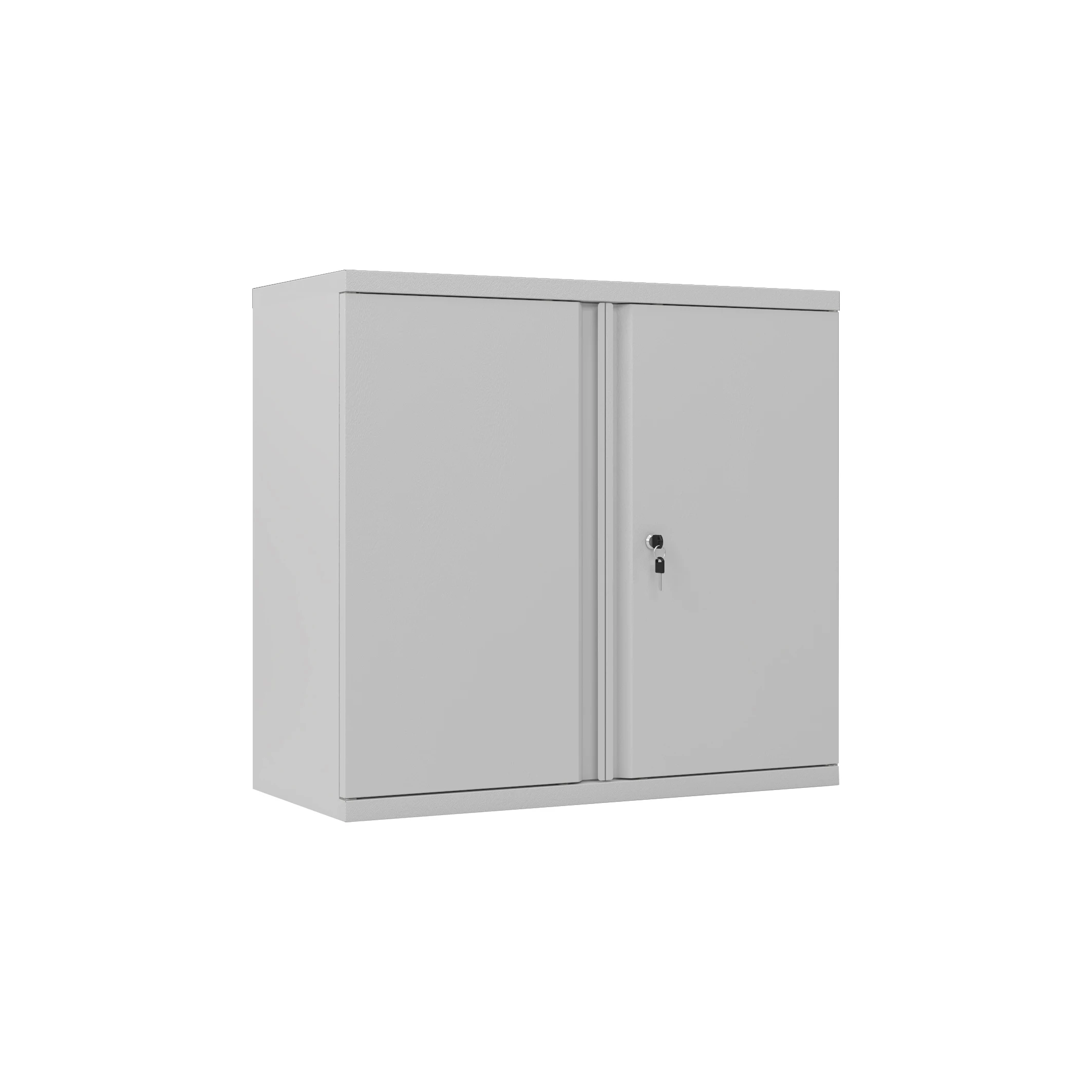 Half Height Cupboard 2 Door Metal Steel File Storage Cabinet Office Small Mini Low Safe Lockers