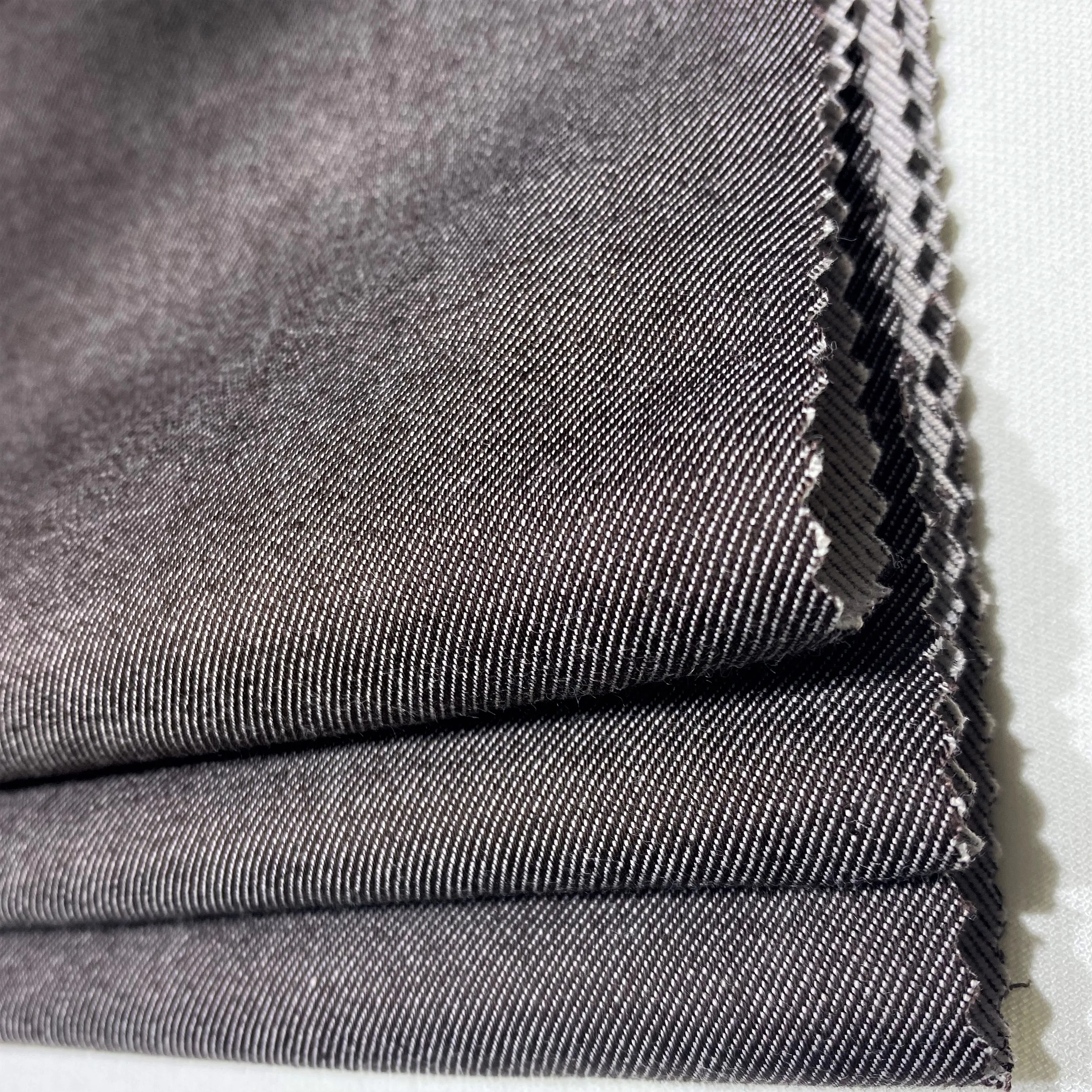  New Designs In Stock Woven Cotton Polyester Spandex Fabric Soft Solid Color Durable Stretch
