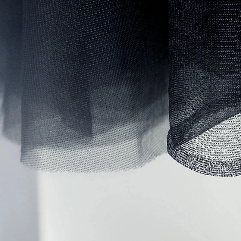 Women Ballet Dance Skirt Black White Soft Tulle Long Skirt