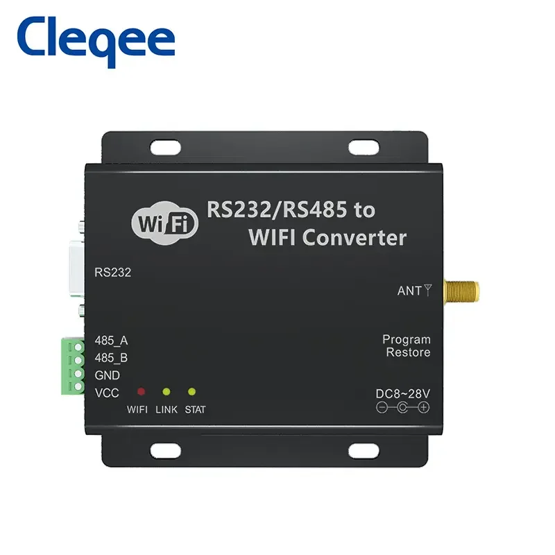 Cleqee E103-W02-DTU CC3200 2.4GHz 20dBm 300m RS232 RS485 RF Radio Wifi Converter Transceiver WIFI Module