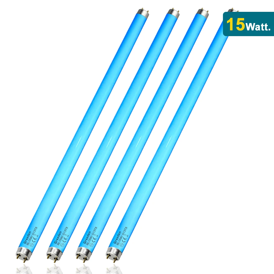 365nm Black Light T8 15 Watts Fluorescent Tube F810W BL 10W replacement Bulbs for 30W bug zapper