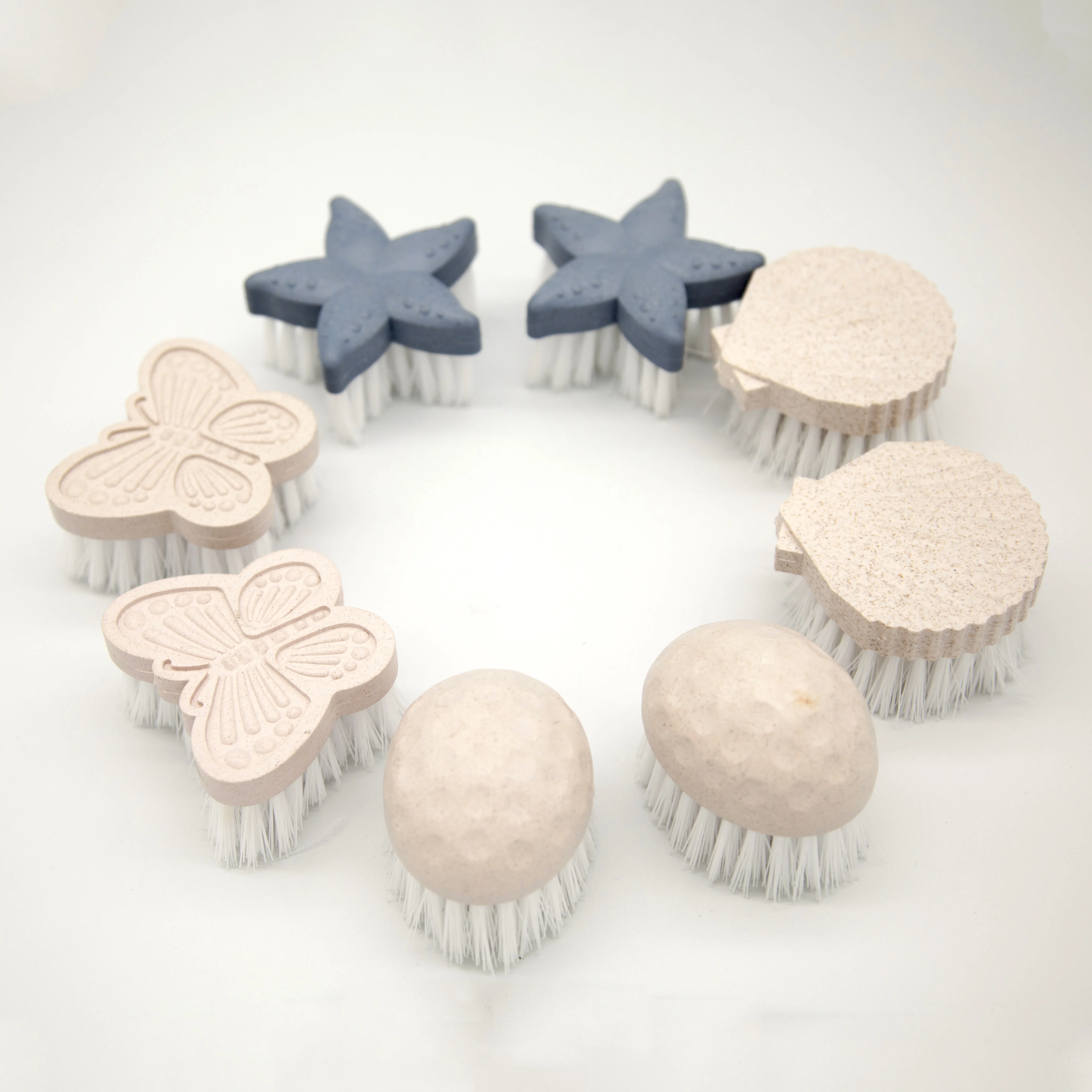 Plastic Cleaning Brush & Nail Polish Brush