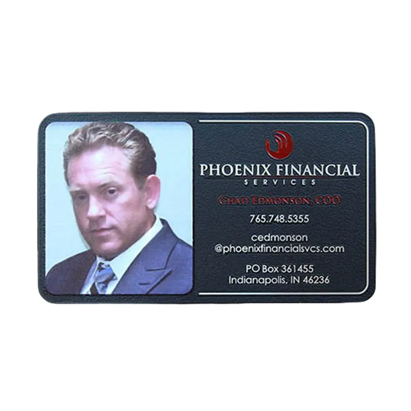 Custom Plated Shiny Gold Metal Cards  Embossed Logo Screen Printing Matte Black Metal Business Cards