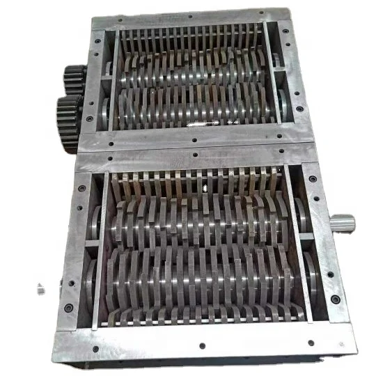 Dete Customized double shaft metal shredder crusher machine box shredder blade part of Plastic and rubber machinery