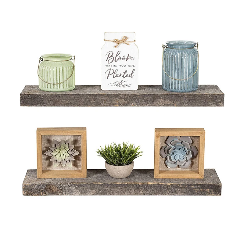 Factory Wholesale High Quality Wooden custom wood floating shelves decoration wall shelf for living room