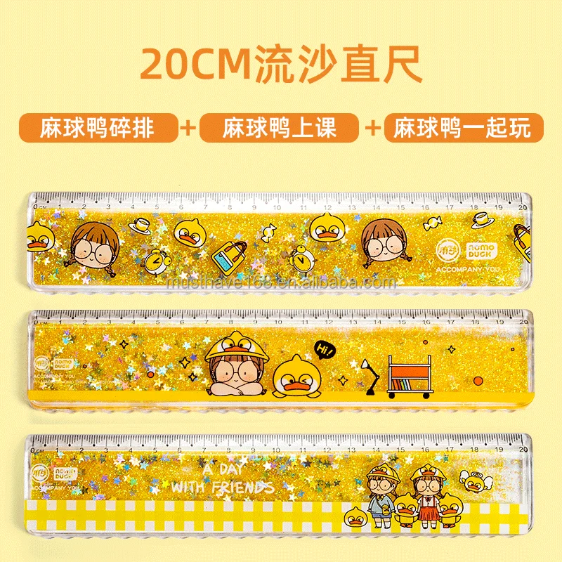 Maihe Recruiting Agent Wholesaler Nomo Duck 20cm Promotion  Creative Animal Shaped Drawing Plastic Ruler For School Stationery