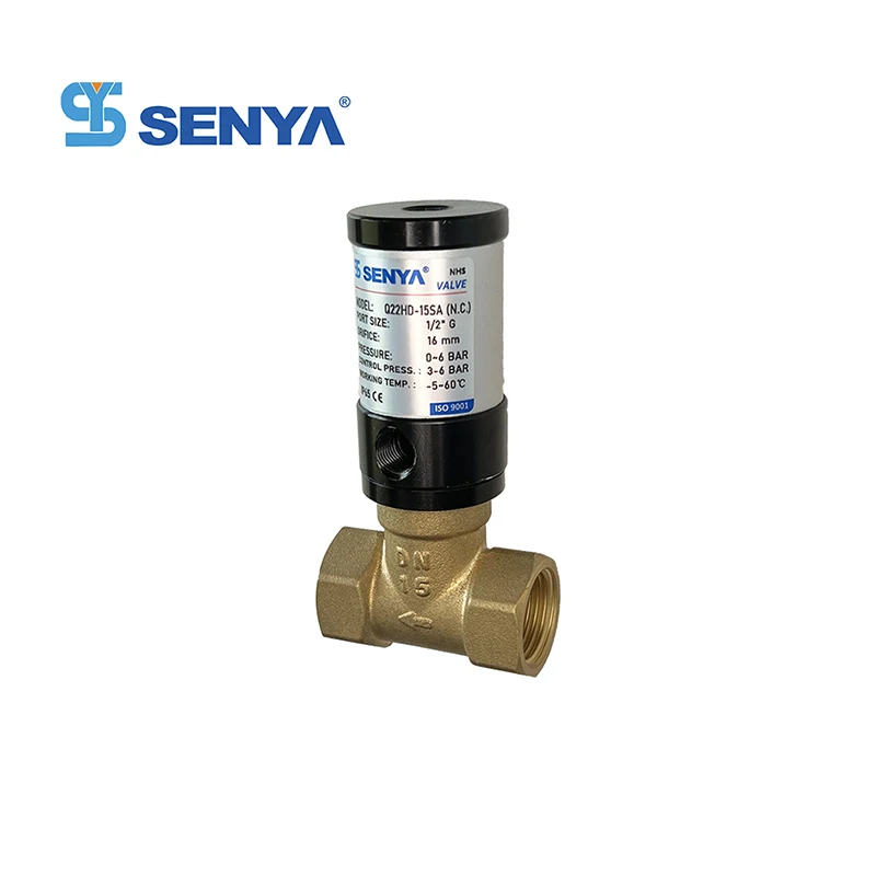 Q22HD Series Two Position Two Way Pneumatic Piston Air Control Solenoid Valves Fluid Air Control Pneumatic Valve