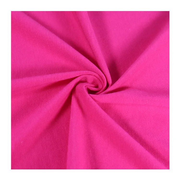Customized Color Modal 50 Cotton 50 Clothing Fabric Spandex Knit 40s Single Jersey